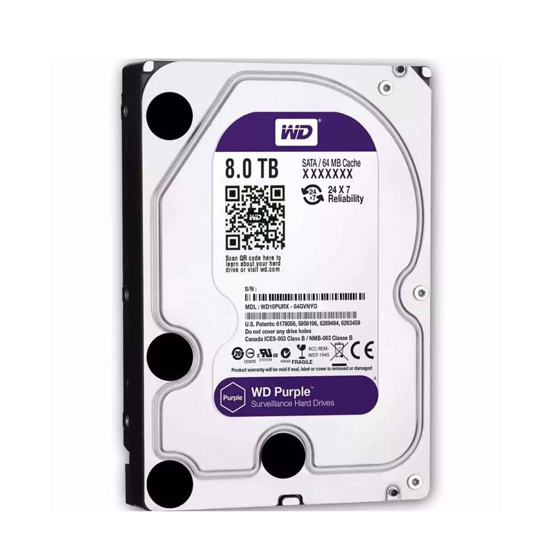 WD PURPLE SURVELLANCE HDD 8 TB